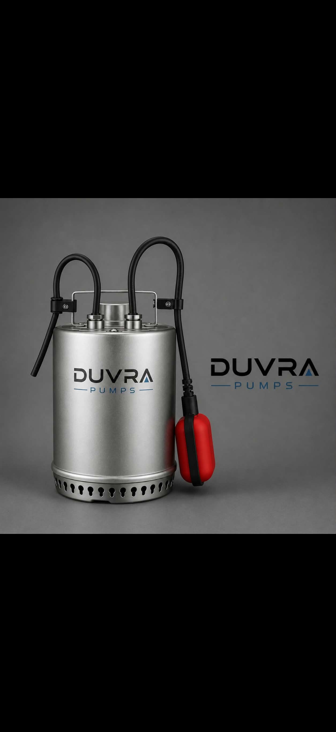 Premium Duvra stainless drainage pump with red float switch